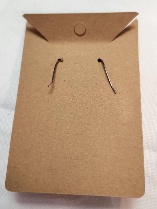 Tiger Conch Shell Dangle Earrings - Picture 3 of 3